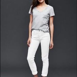 Gap White Best Girlfriend Jeans